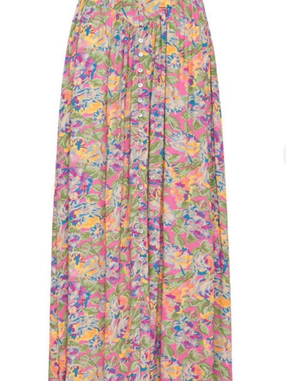 SPELL Dolly High Waisted Skirt Popsicle Floral Maxi S - Picture 2 of 5